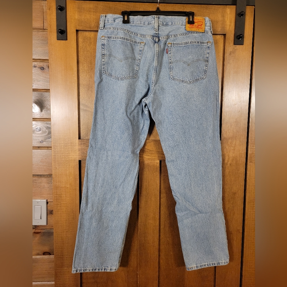 541 Washed Denim Levi Jeans 36 x 34